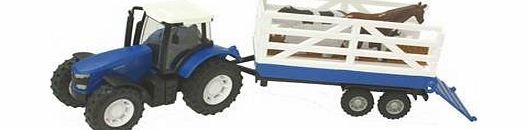 Carousel Toys Teamsterz Tractor And Trailer - Livestock Trailer