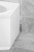 Icon 940mm Right Hand White End Bath Panel