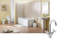 Lyon Bathroom Suite with Whirlpool Bath
