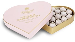 Charbonnel et Walker Valentines Pink Marc de Champagne truffle Gift Box