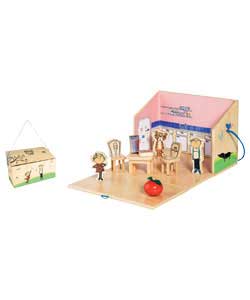 and Lola Wooden Playhouse Playset