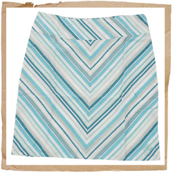 Chilli Pepper Stripe Seer Skirt Blue/White