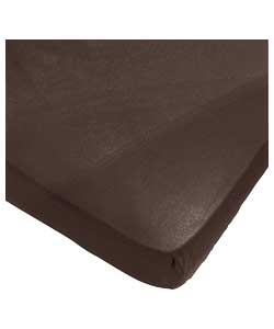Chocolate Egyptian Cotton Fitted Sheet - Kingsize