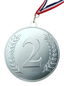 Chocolate Trading Co 100mm Silver chocolate medal - Single medal