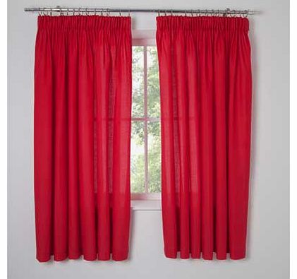 Kids Poppy Red Curtains 168 x 137cm