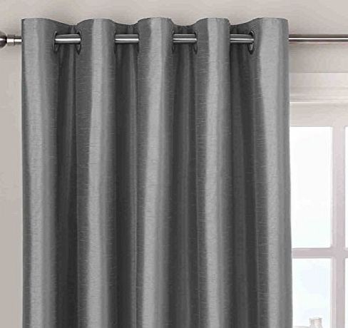 Comfy Tex New Beautiful Stylish Curtains In Stunning Colours For Living Room amp; Bedroom (66`` length x 90`` drop, Silver)