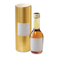 Confetti cognac miniature with personalised label & tube