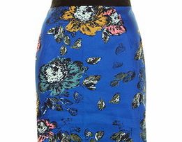 Darling Poppie blue fitted skirt