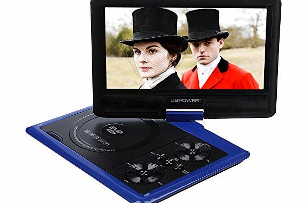 DBPOWER 9.5`` Portable DVD Player Remote Control In Car Game USB FM SD Swivel amp; Flip New