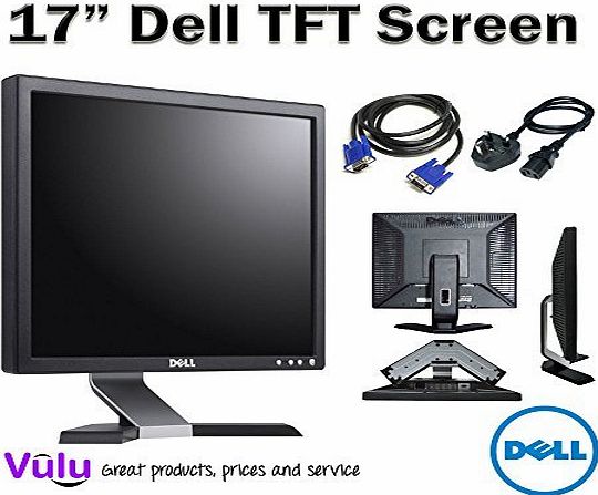 Dell 17`` INCH TFT LCD Monitor Flat Panel Screen Computer PC VGA Display for Business School Office CCTV INTERNET CAFE CYBER CAFE