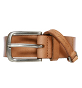 Benicio Tan Leather Buckle Belt