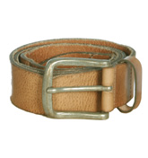 Bruce Tan Leather Buckle Belt