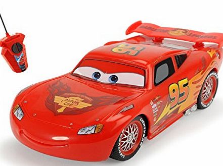 Disney Cars 1:32 Scale ``Oringna Mcqueen Single Drive`` Remote Controlled Car (Multi-Colour)