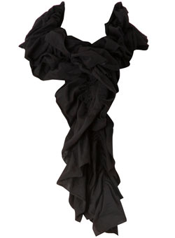 Dorothy Perkins Black ruffle jersey scarf