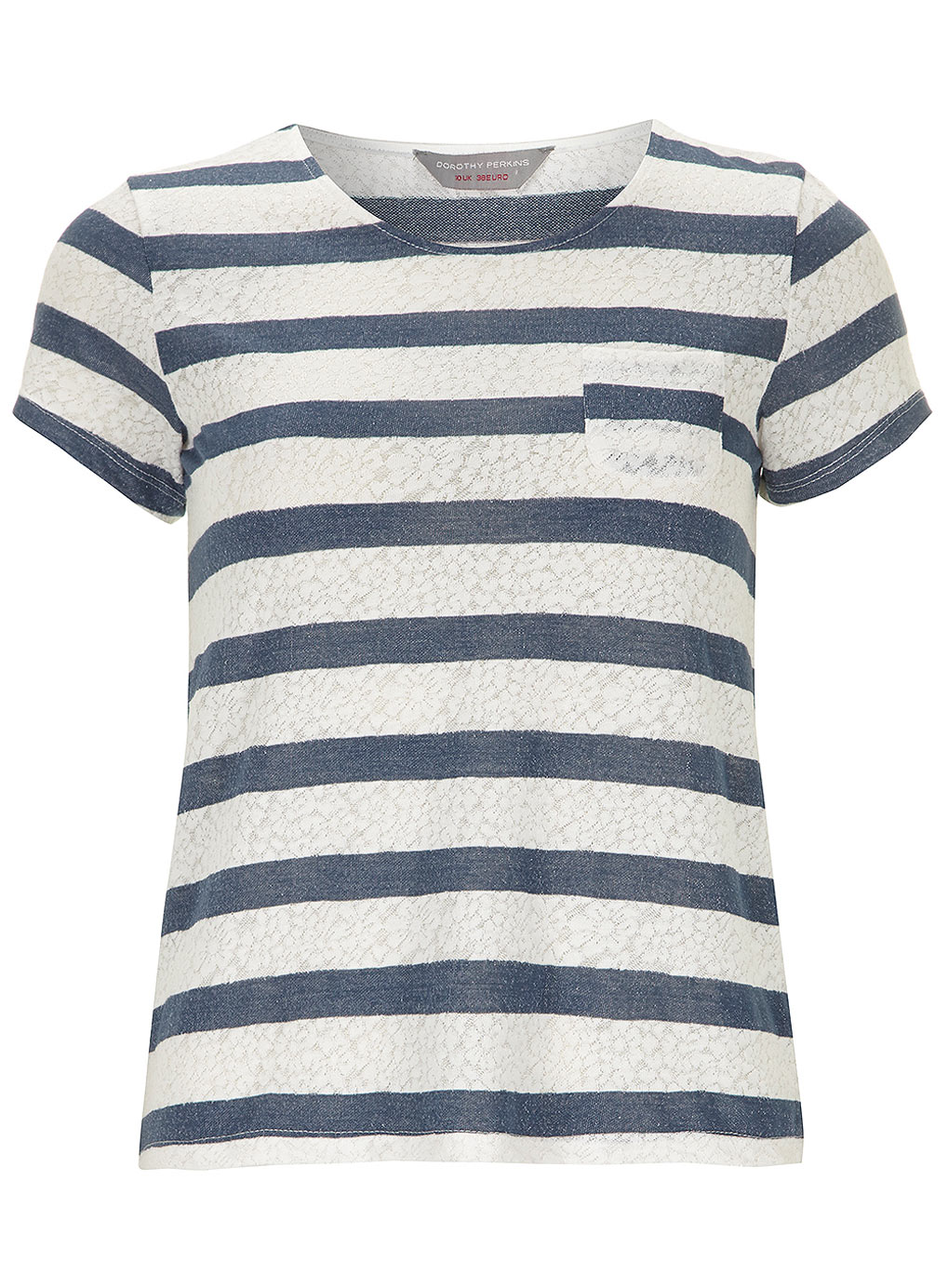 Petite Lace Stripe T-Shirt 79239710