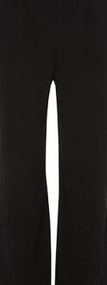 Dorothy Perkins Womens Black crepe palazzo trousers- Black