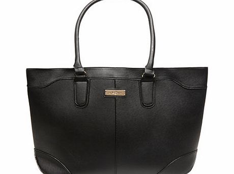 Dorothy Perkins Womens Black seam detail tote bag- Black