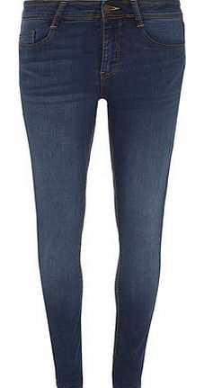 Dorothy Perkins Womens Tall Mid Wash ``Bailey`` Jeans- Blue