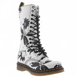 Dr Martens Female Dr Martens Bloom Leather Upper Casual in White and Black