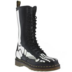 Female Dr Martens Bones Leather Upper Casual in Black and White