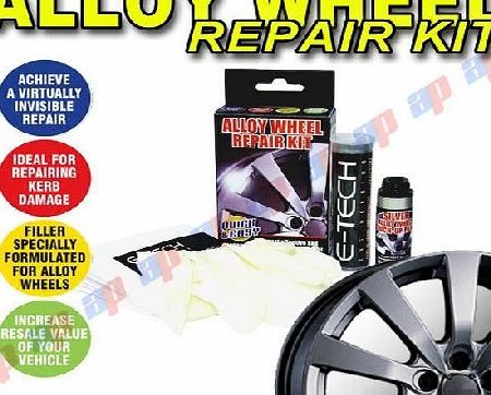 E-Tech Car Micro Silver Metallic Alloy Wheel Refurbishment Repair Touch-Up Kit Ideal for Scuffs and Kerb Damage for CITROEN C4