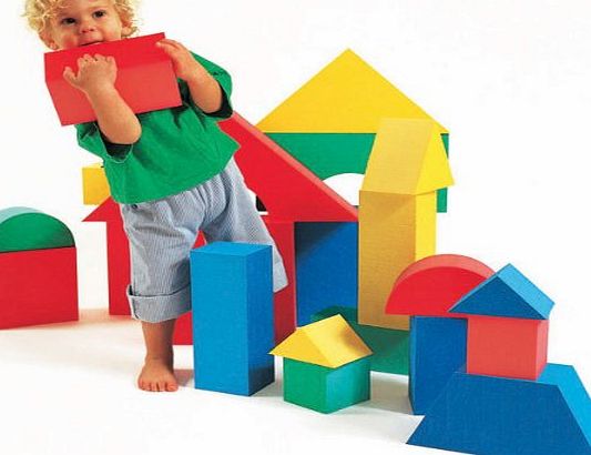 Edushape Giant Foam Blocks Construction Toy - 16 pcs