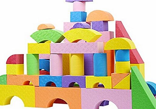 EJY 50pcs Baby Education Toys EVA Foam Building Blocks Children Kids Creative Building Block Toys