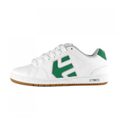 Mens Etnies Cinch Skate Shoe White/green/gum 196