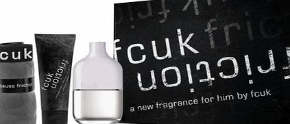 FCUK Friction Him Gift Set 100ml EDT   100ml Massage Cream   Friction Underwear