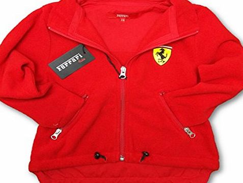 Ferrari F1 Team Kids Red Scudetto Zip Front Jacket Fleece 5-6 years