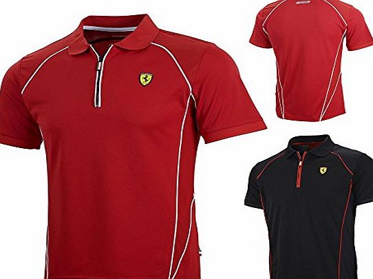 Ferrari New! 2015 Scuderia Ferrari F1 Mens Performance Polo Shirt In A Sports Style!