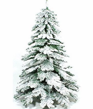Festive Lights 7FT Snow Covered Indoor Flocked Downswept Artificial Christmas Tree by Festive Lights