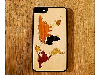 Firebox Real Wood Cases for iPhone (World Map - iPhone