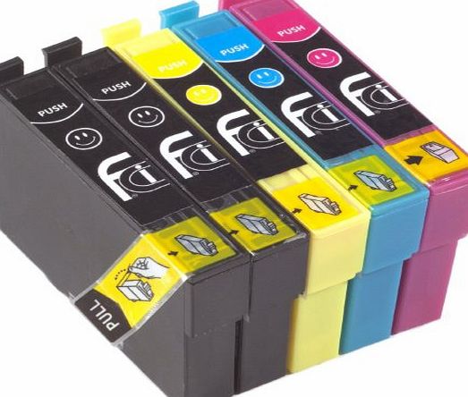 First Call Inks 5 18XL Ink Cartridges Replaces Epson Printer Inks XP102, XP202, XP205, XP212, XP215, XP225, XP30, XP302, XP305, XP312, XP315, XP322, XP325, XP402, XP405, XP412, XP415, XP422, XP425