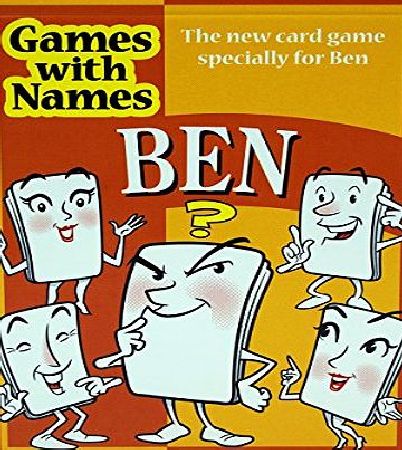 First Name Games BENS GAME: New card game gift for men or boys called Ben or Benjamin. ideal for birthdays, Christmas, stocking fillers, secret santa etc