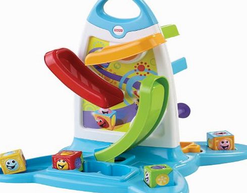 Fisher-Price Fisher Price Electronic Baby Toy - Roller Blocks Play Wall Toddler Education Develops Motor Skills