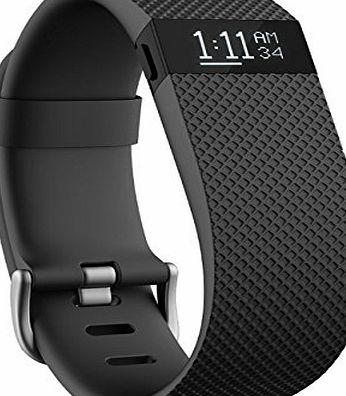 Fitbit Charge HR Heart Rate and Activity Wristband - Black, Small