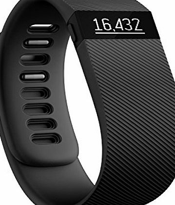 Fitbit Charge Wireless Activity Tracker with Sleep Wristband - Black, Large
