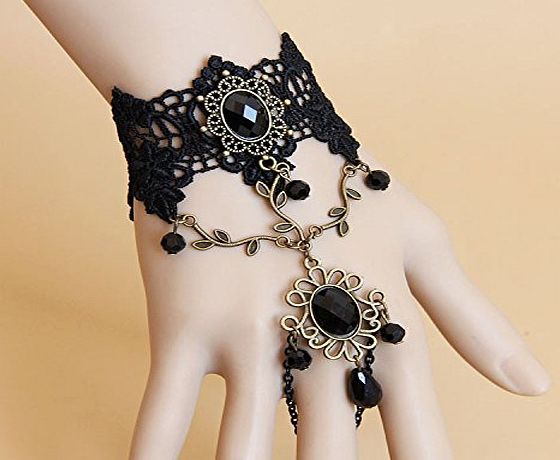 Five Season 1pcs New Arrival Handmade Retro Black Lace Vampire Slave Bracelet Gothic Style