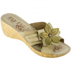 Fly Flot Female Cuba Leather Upper Leather Lining in Beige