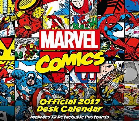 footballsouvenirs Marvel Comics Official 2017 Desk Easel Calendar - Superhero Month To View Desk Calendar 2017
