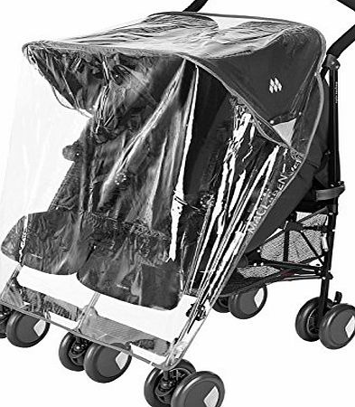 For-your-Little-One Raincover Compatible With Mamas And Papas Kato Twin Double Pushchair (213)