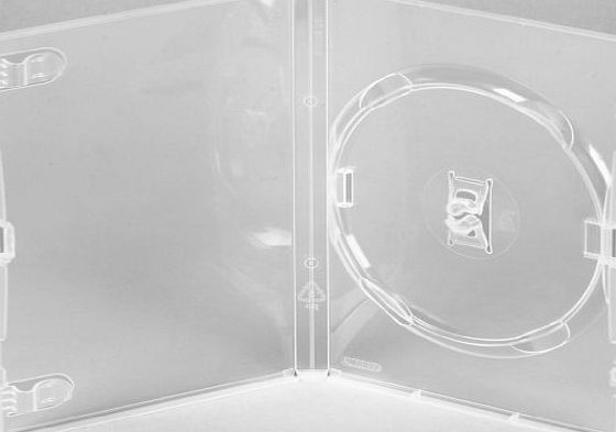 Four Square Media AGI AMARAY 50 X Genuine Amaray Single DVD Clear Case 14mm Spine - Pack of 50