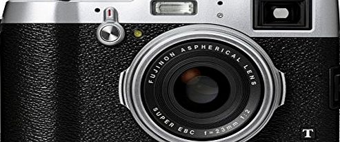 Fujifilm Fuji FinePix X100T Camera Silver 16.3MP 3.0LCD FHD 23mm Wide Lens WiFi
