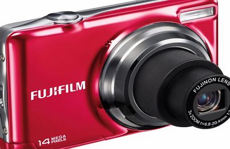Fujifilm JV300 Digital Camera - Red (14MP, 3x Optical Zoom) 2.7 inch LCD Screen