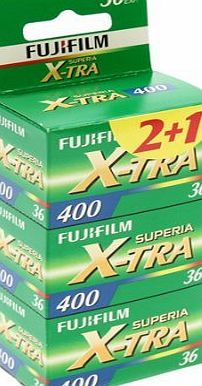 Fujifilm Superia X-TRA 400 36 Exposure Film - Pack of 3