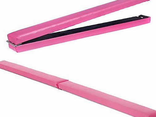 Fun!ture Pink Faux Leather Folding Gymnastics Training Balance Beam