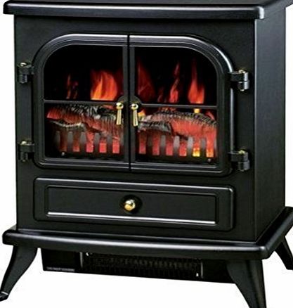 Fun Daisy Home Series Fun Daisy 1850W Flame Effect Log Burning Stove Heater Electric Fire Place Fireplace Fan .