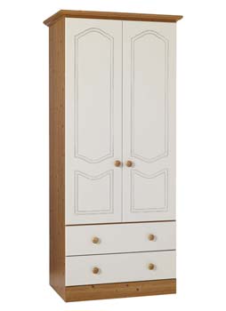 Furniture123 Vantage Double Wardrobe with Drawers