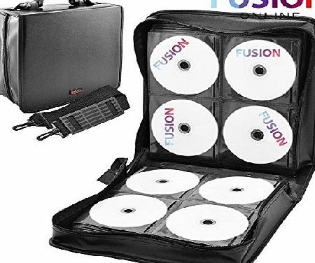Fusion CD DVD WALLET SLEEVE BLURAY DISC LARGE CARRY CASE WALLETS HOLDER BAG STORAGE UK FUSION (TM) (400 CD WALLET)